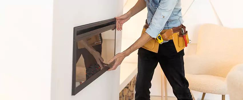 Metal Fireplace Installation in Beverly Hills, California